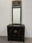Vintage Drexel Heritage Et Cetera Collection Chinoiserie Style Cabinet   Mirror