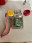 Vintage Cortelco Transparent Itt Retro Corded Push Button Desk Phone         a1 