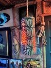 New Retro Lamp W  Real Tapa Cloth Wrap Oceanic Flame Bulb