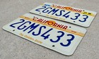 Nov 1988 Ca California Golden State License Plate Pair 2gms433 - Exc Condition 