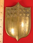 Antique Civil War Or Revolutionary War 13 Star Brass Crest Seal 13 Colony States