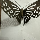 Vintage Mid-century Modern Mcm Brass Butterfly Wall Art