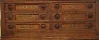 Clark s Spool Cabinet Set   Gold Letters With Black Shadow  