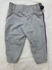 Mizuno Premier Short Knicker Baseball Pant Men s M Gray Blue Orange Piping