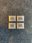 4 X Jbl Speaker Decal Sticker Audio - Aluminium Emblem 