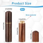 2 Pcs Needle Case Portable Wooden Sewing Box Sewing Needles Holder Versatile