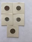 Guatemala 1 Centavos  2   5 Centavos  2     10 Centavos  1  5-coin Lot See Dscrp