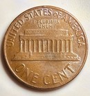      1966 P Lincoln Cent Off Center Struck Obverse Lettering Rim Error