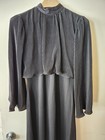 Vintage 1960s Bleeker Street Jonathan Logan Black Stretch Dress Sz S-retro