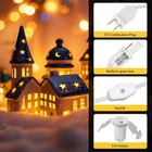 Gangzhizi 2 Pack Christmas C7 Accessory Cord With Light Bulb  E12 White