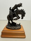 Franklin Mint 1988 Frederic Remington The Rattlesnake Bronze Sculpture