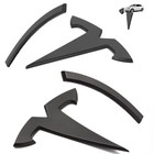 Emblem Cover Compatible With Model Y 2024 2023 2022 2021 2020 Matte Black-3 Pcs