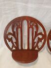 Vintage Wood Wall Cut Sconce Scroll Products Shelf Shelves Pair Set Of 2