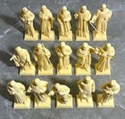Vintage Louis Marx Apostles Figurine Set 15 Pieces W  Box 1960s Jesus Disciples