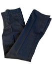 Lands  End Girls Navy School Uniform Pants Size 12 Slim Button Front Nwt
