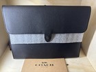 Authentic Coach Leather Tablet Sleeve C1624 Black Nwt Msrp  198