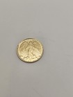 Guardian Angel Pocket Medal  Coin Golden Color        