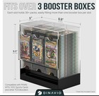 3-slot Booster Pack Dispenser Acrylic With Black Base - Stackable