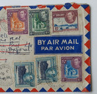 St Vincent Airmail Cover 10 July 1941 Kgvi Redirected Wwii London Uk