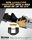 Trailer Tongue Coupler Lock  Trailer Hitch Lock  D Size  Pack Of 2color  Black