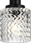 Clear Hammered Glass Lamp Shade 1 Pack 5 1in Height  4 0in Diameter