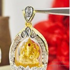 Thai Buddha Amulet Ganesha Phikanet God Om Pendant Wealth Success Charm