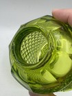 Viking Glass Green Diamond Point Fairy Lamp Light Vintage Mcm