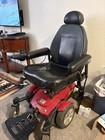 Jazzy Power Wheelchair Red Black Joystick Adjustable Armrests Charger Adult
