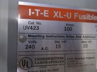 Nib Ite siemens-allis Xl-u Busway Switch Plug Uv423 100a 240vac 3ph 4p 4-wire Fu