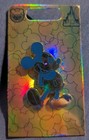 Disney Pin Wdw 50th Anniversary Mickey Mouse Blue Earidescent New On Card Mint 