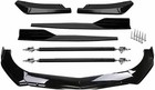 Front Bumper Lip Spoiler Glossy Black Fit For 2022 F0rd F150 F-150 Splitter side