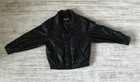 Wilsons Leather Men s Black Bomber Jacket Zip Front Point Collar Thinsulate M