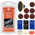 Car Headlight Restoration Kit  3 Easy Steps To Restore Sun Damaged Bagged
