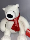 The Coca-cola Company 6    Stuffed Plush Polar Bear W  Red Scarf  brand New 