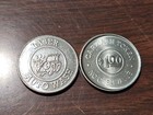 Car Wash Token Lot  Reeded Edge  laser Auto Wash  - 100 Tokens   Size   0 984  