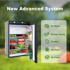 3 Way Gas Refrigerator 12v 110v lpg Rv Caravan Camper Truck Fridge Black