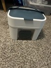 White Gray Plastic First Aid Kit Holder