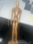 Vintage Articulated Wooden Artist Model 17 Inches Overall Tal