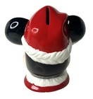Porcelain Mickey Mouse Coin Bank Santa Cap Stopper Minor Chip Disney 6 5x 6