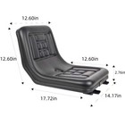 Universal Black Waterproof Seat Tractor Dumper Forklift Mower Digger Adjustable