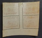 Australia  Gv  1934  Capt  Macarthur 2d Ash Imprint Block Of 4  Fine Mint 
