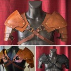 New Medieval Vintage Pauldrons Shoulder Armor Cosplay Costume Party Faux Leather