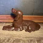 Vintage Irish Setter Dog Figure Decoration Brown 12 5    Long Laying Pet Decor  A8