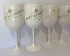 Moet   Chandon White Ice Imperial Acrylic Champagne Wine Glasses Cups - Set Of 5