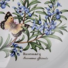 Royal Worcester Herbs Banquet Holiday 9  Pedestal Serving Bowl Center Handle New