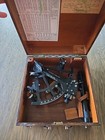 Antique U s  Naval Sextant In Box