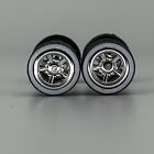 Chrome 12mm Whitewall 5 Spoke Mag Wheels - 12 12mm For Hot Wheels