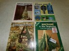 Lot 12 Vintage 1970s Macrame Pattern Books Plant Hangers Tables Wall Home Decor