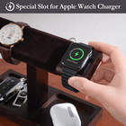 Wood Watch Display Stand Holder For Men  Fathers Day Gift For Dad  Wristwatch To