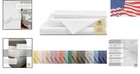 Crisp 100  Cotton Percale Full Sheet Set - 4pc Cooling Sheets In Snow White